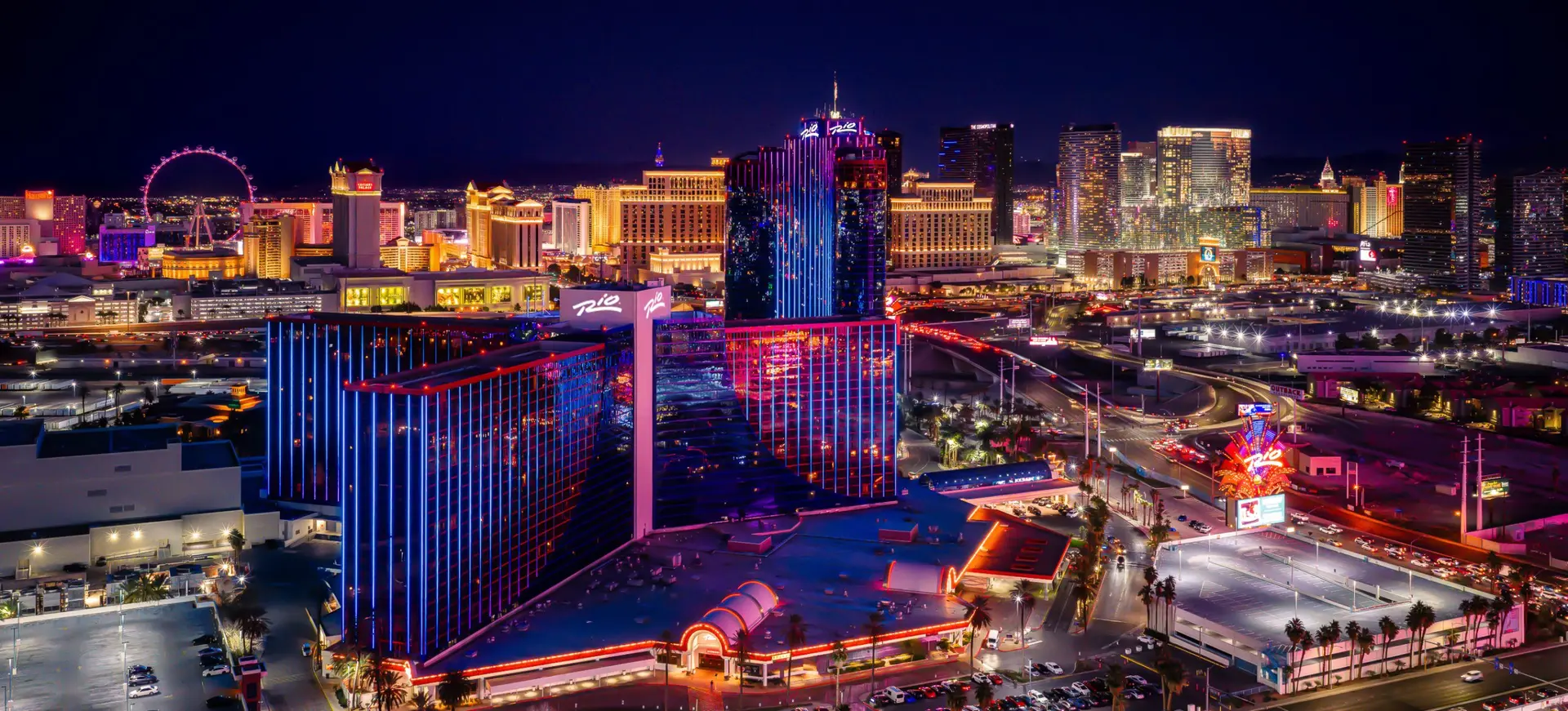 Rio Las Vegas at night